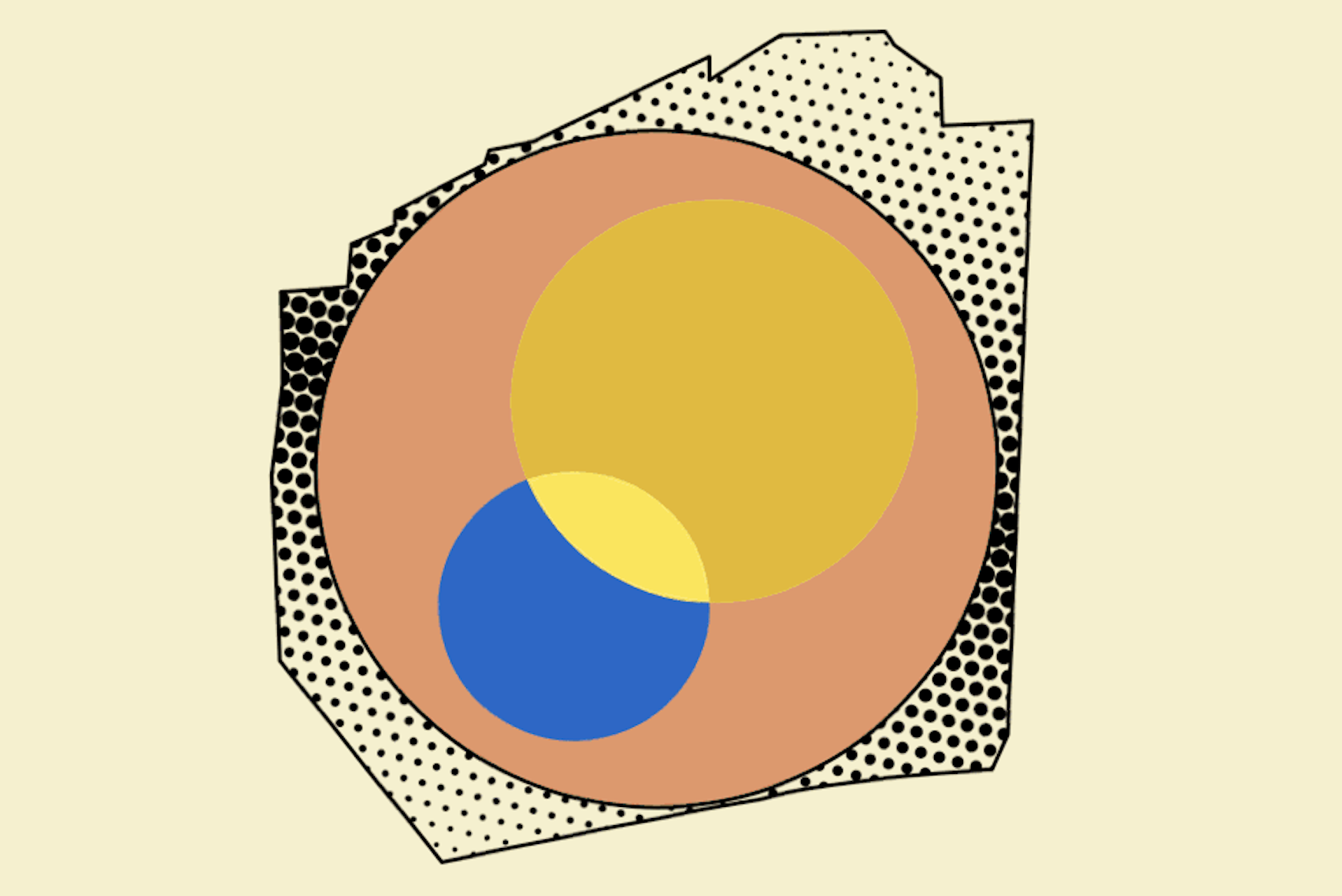 Concept illustration of a muon collider