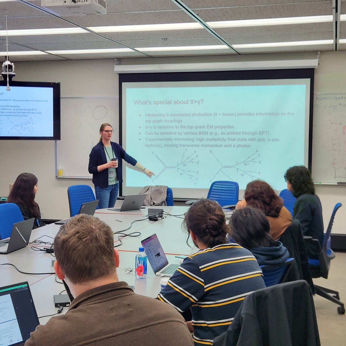 Dr. Kelci Mohrman presenting at CMSDAS 2026 at Fermilab