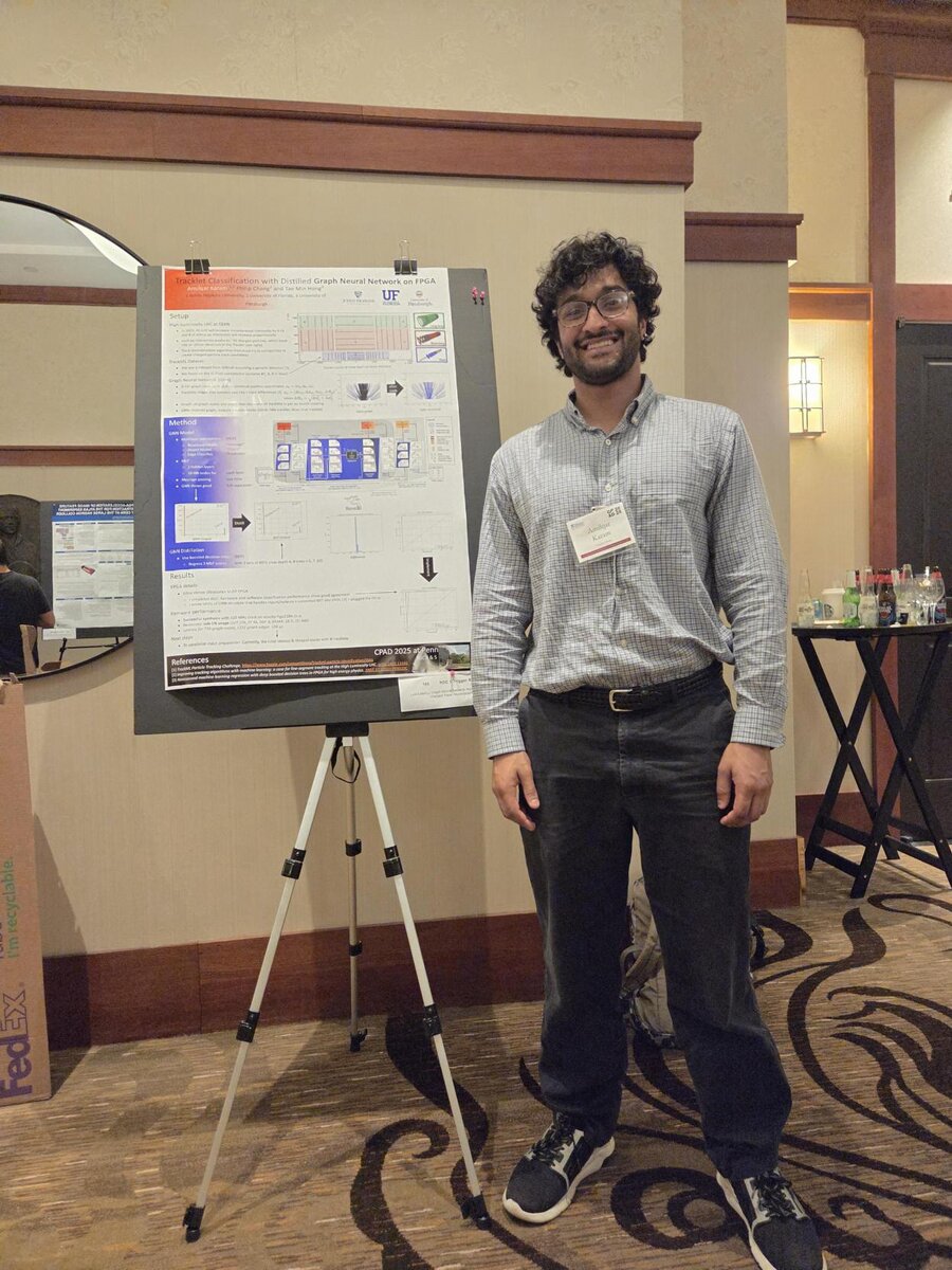 Amilqar Karam with his poster at CPAD 2025